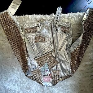 Silver and Gold Studded Jacket